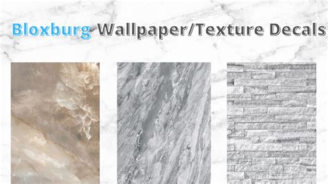 Bloxburg Wallpaper And Texture Decal Codes Aesthetic Stone Brick