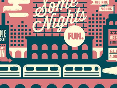 FUN. "Some Nights" deluxe edition poster by Eric R. Mortensen on Dribbble