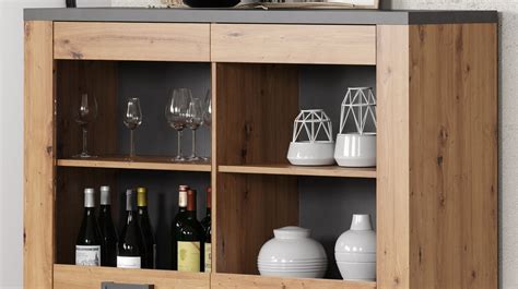 Highboard Mit Artisan Eiche Matera Cm Follow