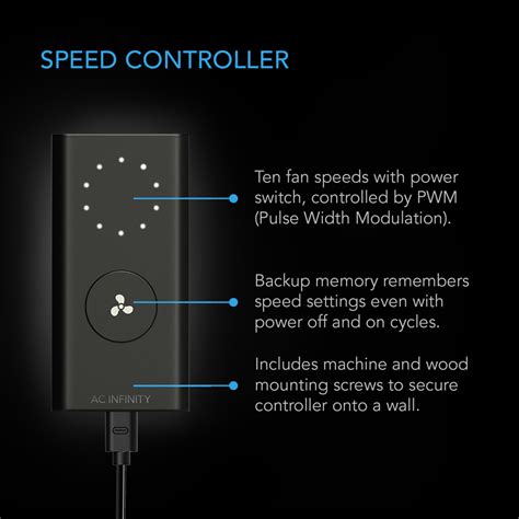 AC INFINITY CLOUDLINE PRO S4 QUIET INLINE DUCT FAN SYSTEM WITH SPEED