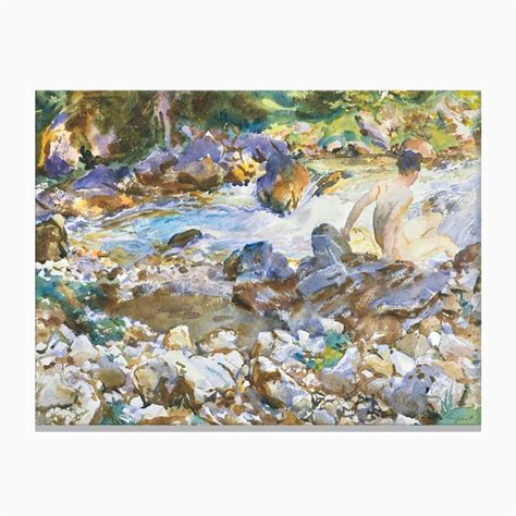 Mountain Stream John Singer Sargent Canvas Print By Fy Classic Art