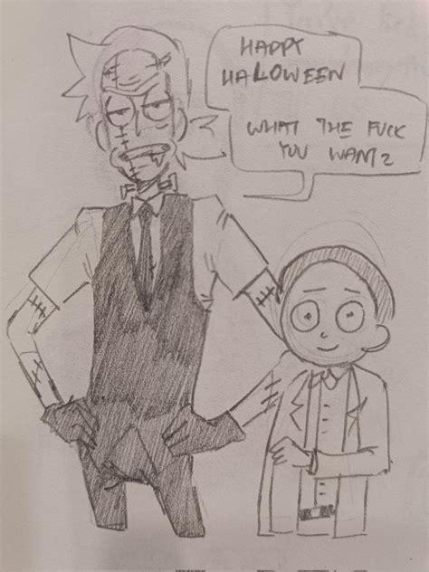 Albedo On Twitter Low Effort Costume For Halloween Special Rickandmorty Rnm Ram Rick