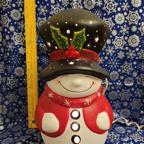 Ceramic Frosty The Snowman Etsy