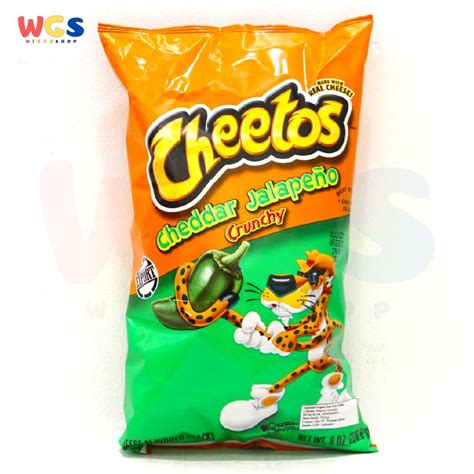 Snack Cheetos Crunchy Cheddar Jalapeno Cheese Flavored 8oz 2268g