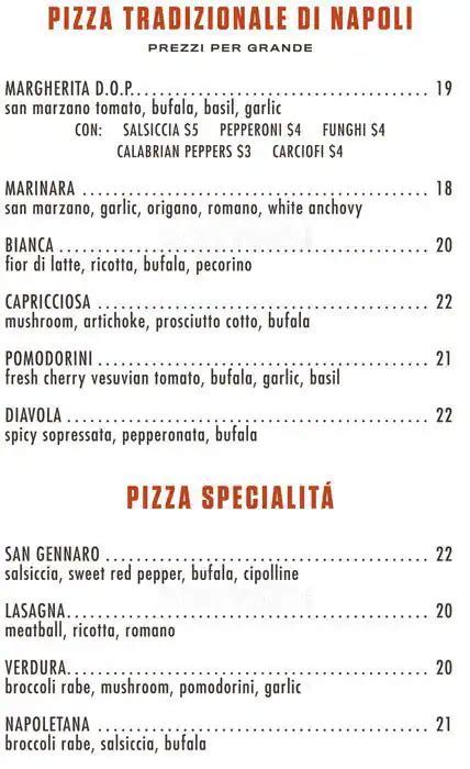 Antico Pizza Menu Menu De Antico Pizza Westside Atlanta Urbanspoon