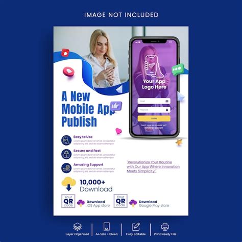 Premium Vector New Mobile App Promotion And App Development Print