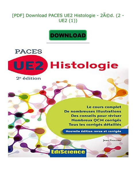 Qcm Histologie Paces