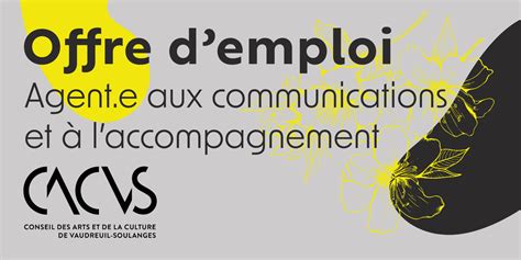 Offre D Emploi Agent E Aux Communications Et L Accompagnement