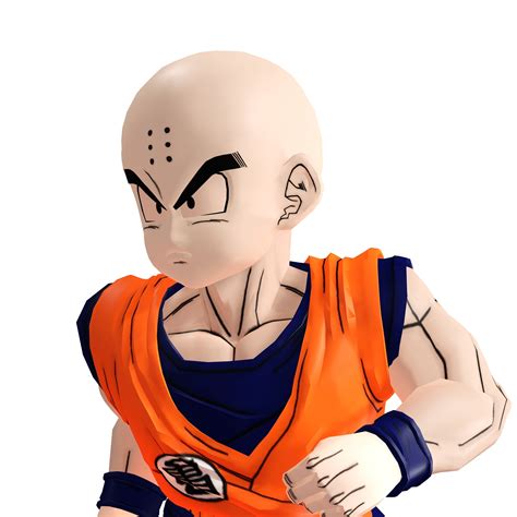 Stl Datei Dragon Ball Dbxv Krillin D Model Rigged Goku Girl Girl Goku