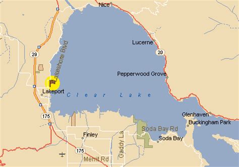 Directions and Location Information for the Carriage House - Vacation Rental in Lakeport, CA