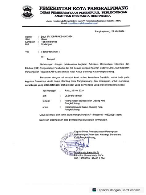 Surat Undangan Diseminasi Aks Pdf