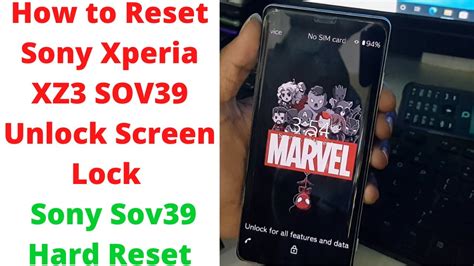 How To Reset Sony Xperia XZ3 SOV39 Unlock Screen Lock Sony Sov39 Hard