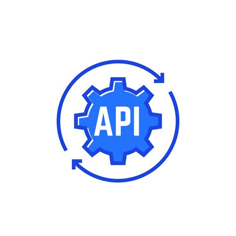 Api Technology Icon On White Vector 3223555 Vector Art At Vecteezy