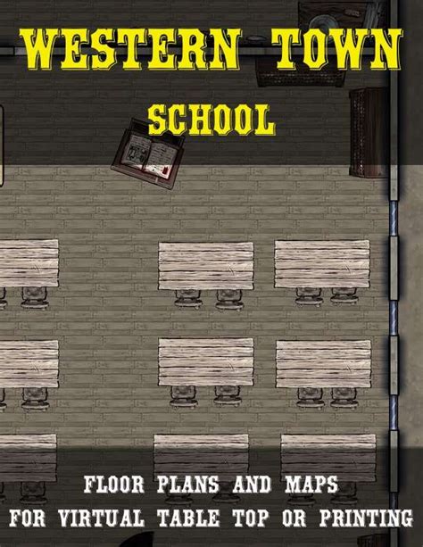 Western Town School Map Pack Mmpapps Western Maps Drivethrurpg