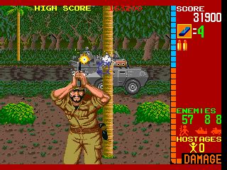 Screenshot of Operation Wolf (Arcade, 1987) - MobyGames