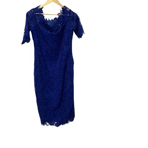 Carla Zampatti Womens Size 12 Cocktail Dress Blue S