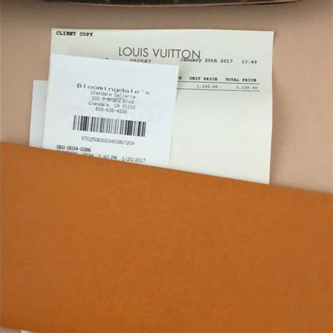 Genuine Louis Vuitton Receipt Book Paul Smith