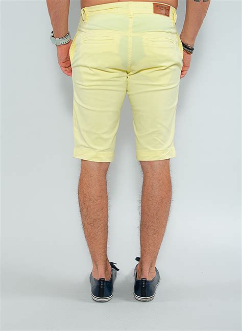 Bermuda Color Atacado Masculina Revanche Kalman Amarelo Roupas