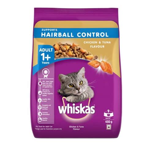 Buy Whiskas Dry Cat Food For Adult Cats 1 Years Supports Hairball