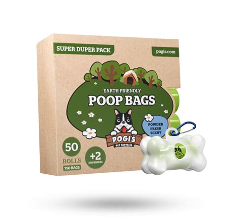 Buy Pogis Earth Friendly Dog Poop Bags Includes 2 Dispensers