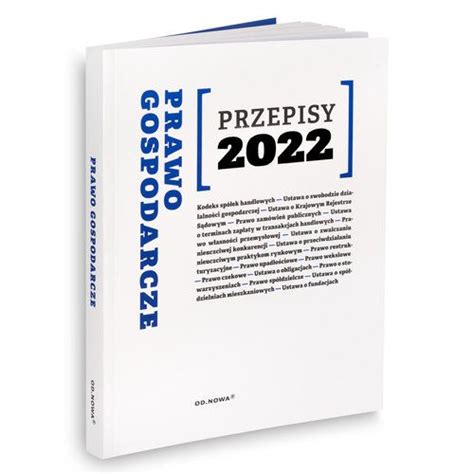 Przepisy 2022 Prawo gospodarcze 2022 książka Profinfo pl