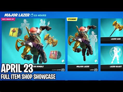 Fortnite Item Shop Icon Series Emotes Major Lazer Bundle And More