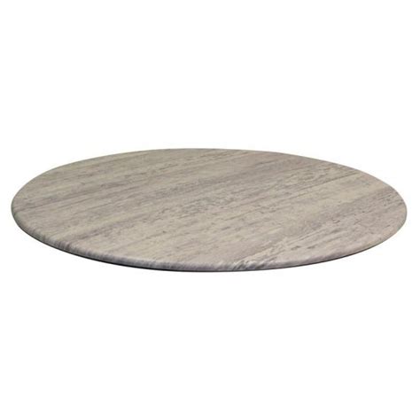 Plateau De Table Rond X H Mm Topalit Gris Vintage Ligne