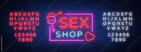 Sex Pattern Logo Sexy Xxx Concept For Adults In Neon Style Neon Sign Design Element Storage