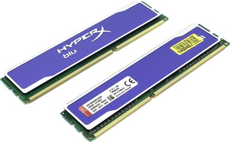 Kingston Hyperx Blu 4 Гб X 2 Dimm Ddr3 1600 МГц купить цена