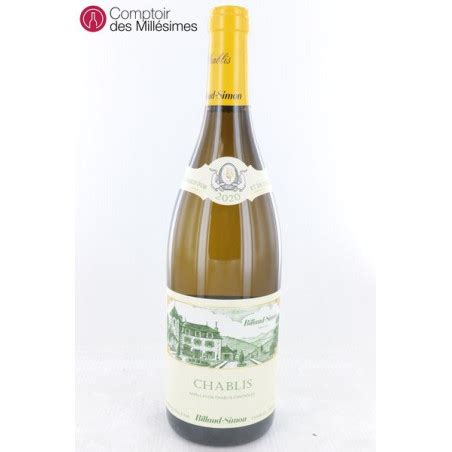 Chablis 2020 Billaud Simon Wines At The Best Price