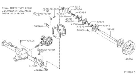 Rear Axle 2000 Nissan Frontier