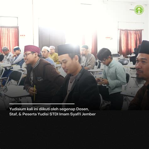 Stdiis Sidang Yudisium Program Sarjana Stdi Imam Syafii Jember