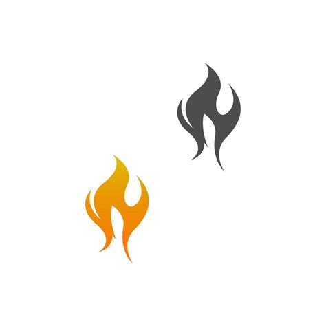 Flame Fire Icon Logo Design Vector Template Vector Art At Vecteezy