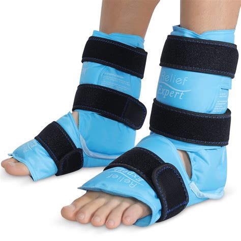 Buy Expert Ankle Foot Ice Pack Wrap For Injuries Reusable Gel Cold Pack