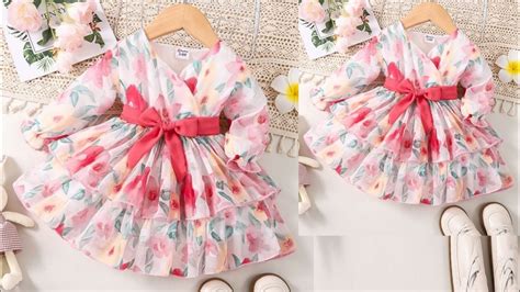 Baby Frock Beautiful Full Sleeve Baby Frock Cutting And Stitching YouTube