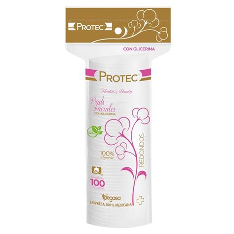 Pads Faciales Protec Con Glicerina 100 Pzas Walmart