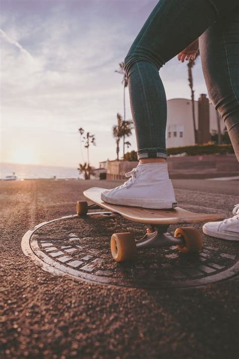 Woman Riding Skateboard During Daytime Summer Photography Aesthetic