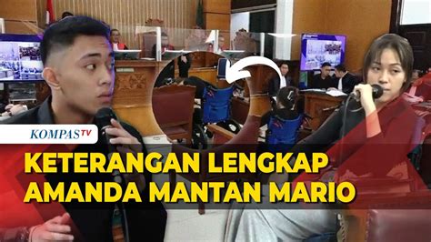 Full Keterangan Amanda Di Sidang David Ungkap Sifat Asli Mario