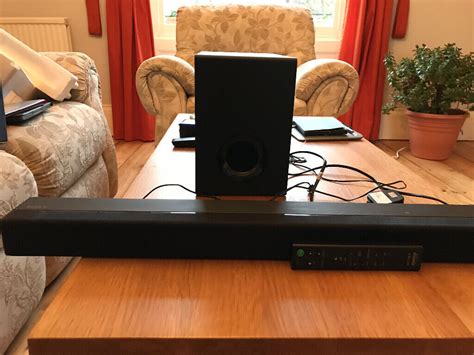 Sony Sa Ct W Ch Sound Bar With Wired Subwoofer And Remote In