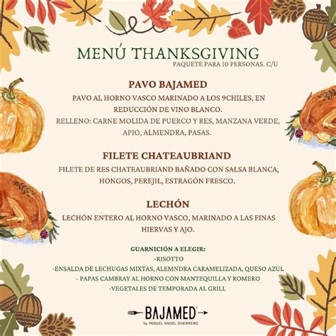 Carta Del Restaurante La Querencia Bajamed Tijuana