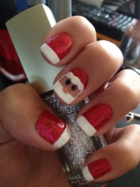 Christmas Nail Art Santa Claus Christmas Nails Christmas Nail