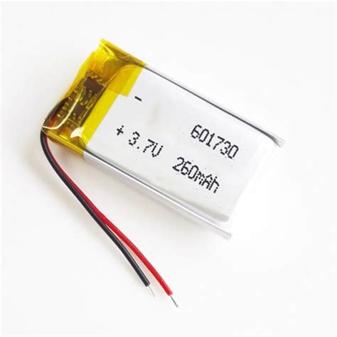 601730 3 7V 260mAh Lithium Polymer Battery Lithium Ion Battery