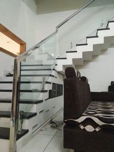 Stainless Steel Ss Glass Stair Railing For Home At Rs Running