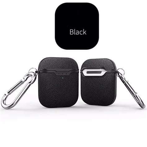 Boîte de rangement en cuir TPU pour airpods boîte de rangement pour