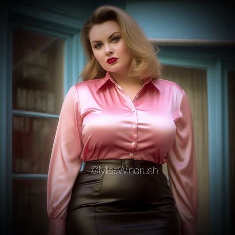 Full Figured Satin Blouse Beauty Image Chest Free Image Hosting And