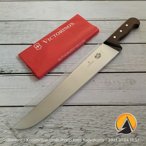 Butcher Slaughter Knife Pisau Sembelih Victorinox Swiss Straight Bilah