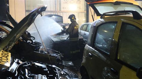 Incendio Doloso A Porto Fuori Otto Auto Distrutte FOTO