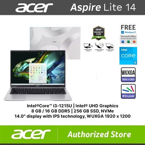 Jual ACER Aspire Lite AL14 51M 31Y7 Intel Core I3 1215U 8GB 256GB SSD