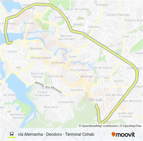 Rota da linha t066 são raimundo rodoviária horários paradas e mapas