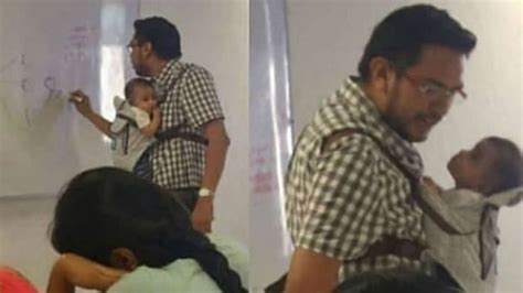 Father Story Will Make You Emotional Hug His Son While Teaching Student